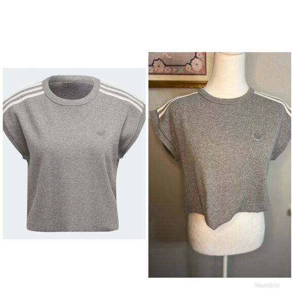 adidas Tops - Adidas HE1476 Blue Version Waffle Crop
Top Grey Medium Gray 2021